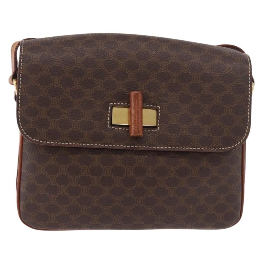 Celine Macadam Shoulder Bag Brown